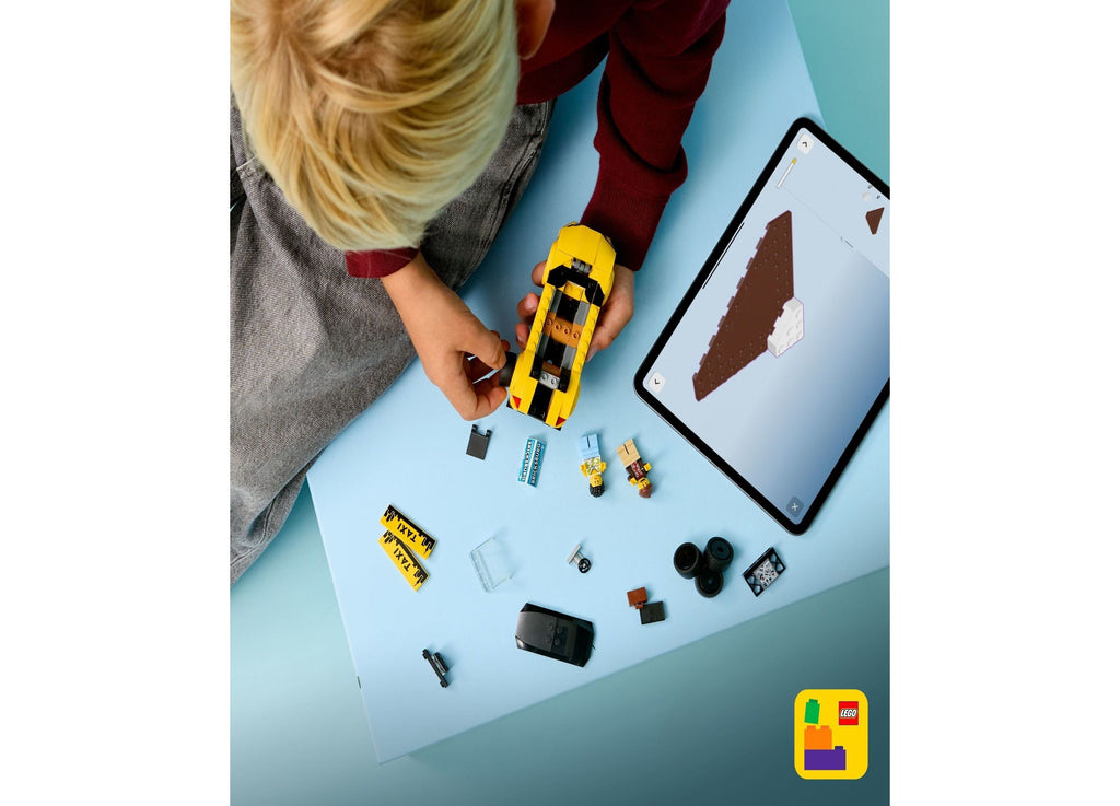 LEGO City Yellow Taxi Building Toy Set - 122 Pieces