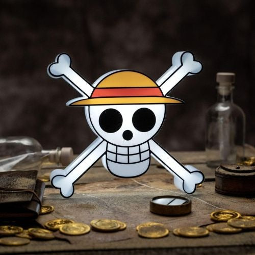 ABYstyle One Piece Battery-Operated 10-inch Skull Lamp - Straw Hat Jolly Roger