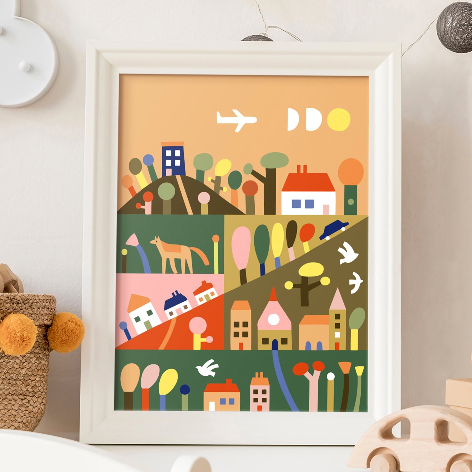 JOS Paint By Numbers Outside The City 18-Color Art Kit