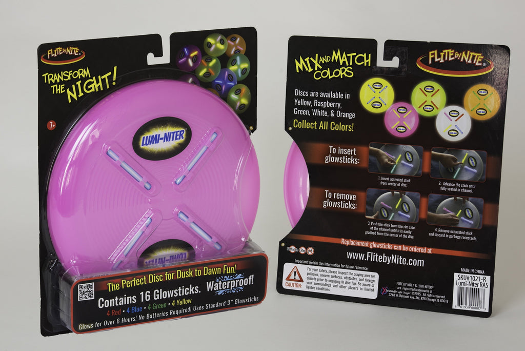 Lumi-niter Glow Disc Kit - Raspberry Night Play