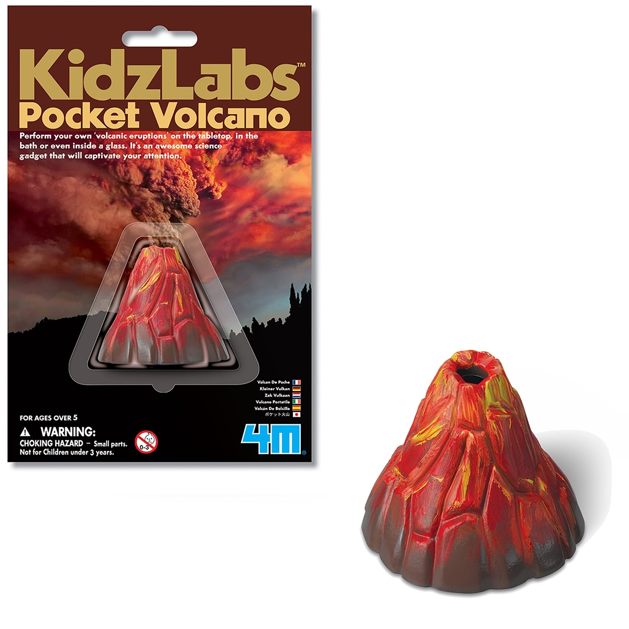 KidzLabs Pocket Volcano Eruption Science Kit