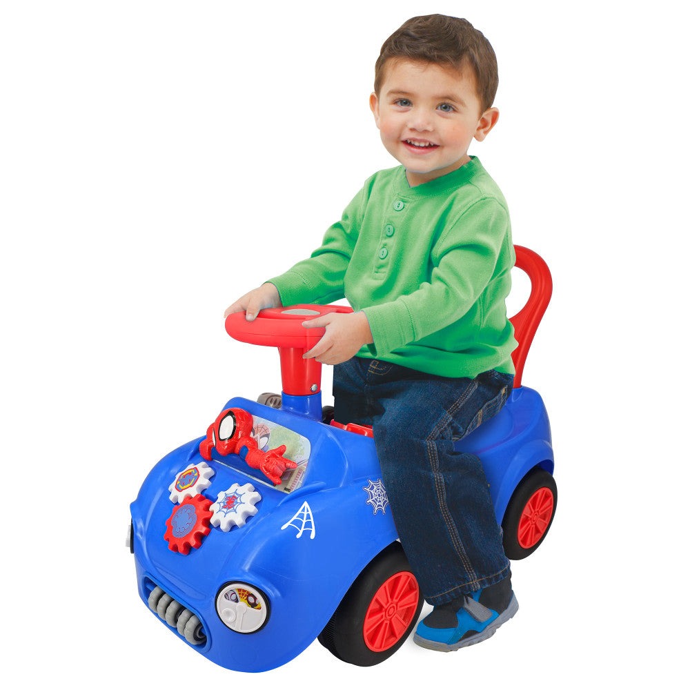 Kiddieland Spidey Web Racer Lights And Sounds Ride-On