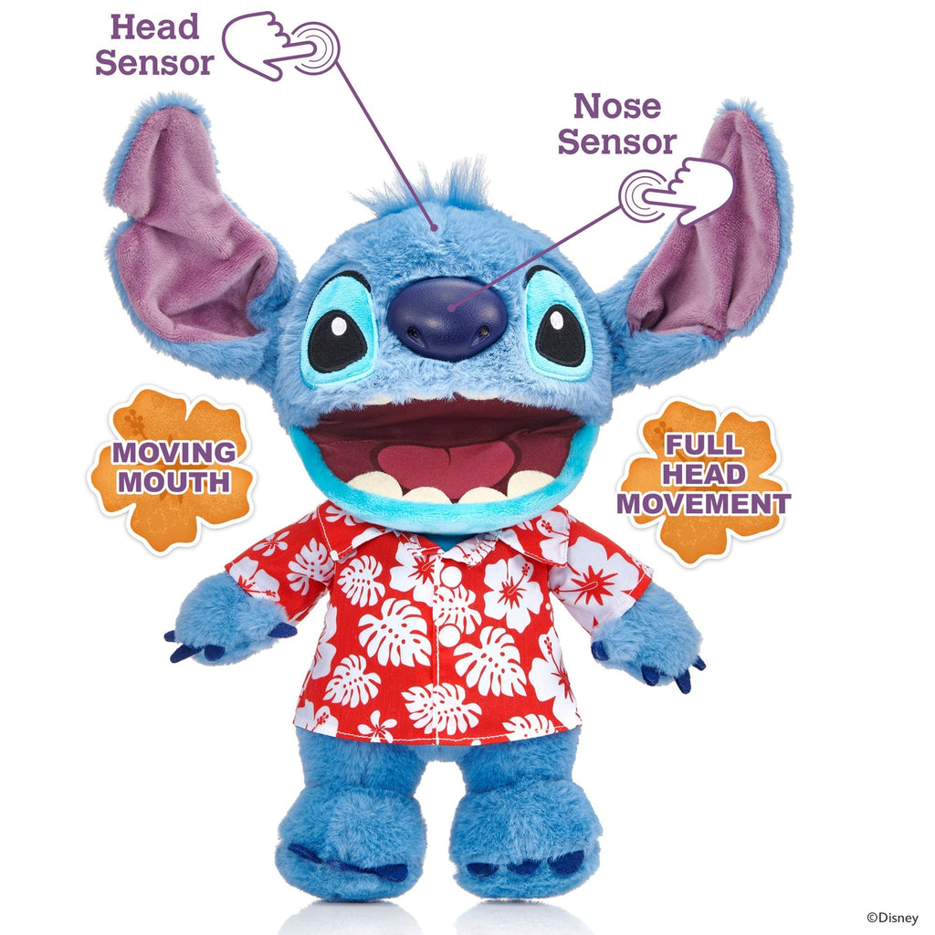 WOW! Stuff Disney Hawaiian Chatty Stitch Deluxe Puppetronic With Over 50 Sounds