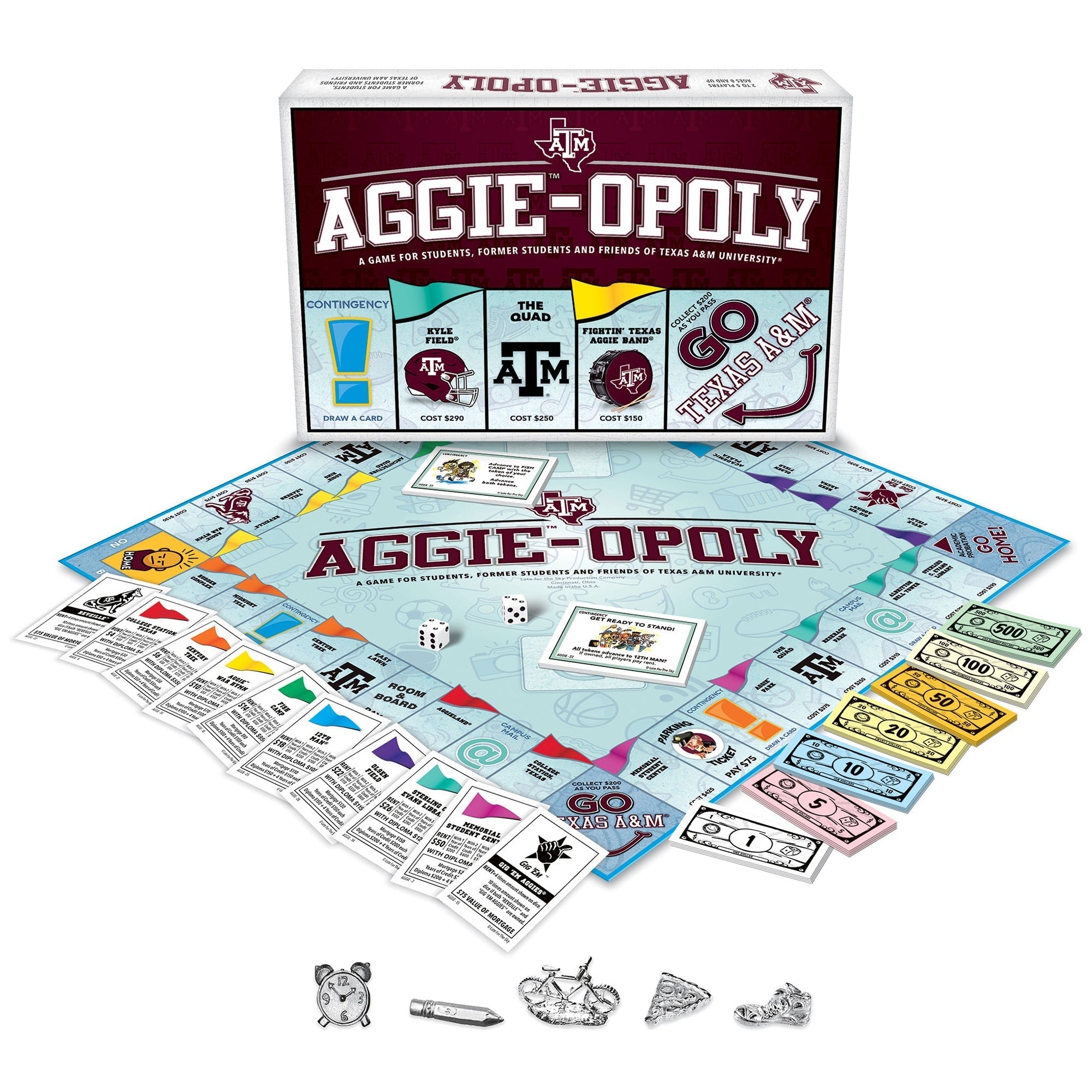 Texas A&M Aggie-Opoly Board Game - Opoly-Style Family Game