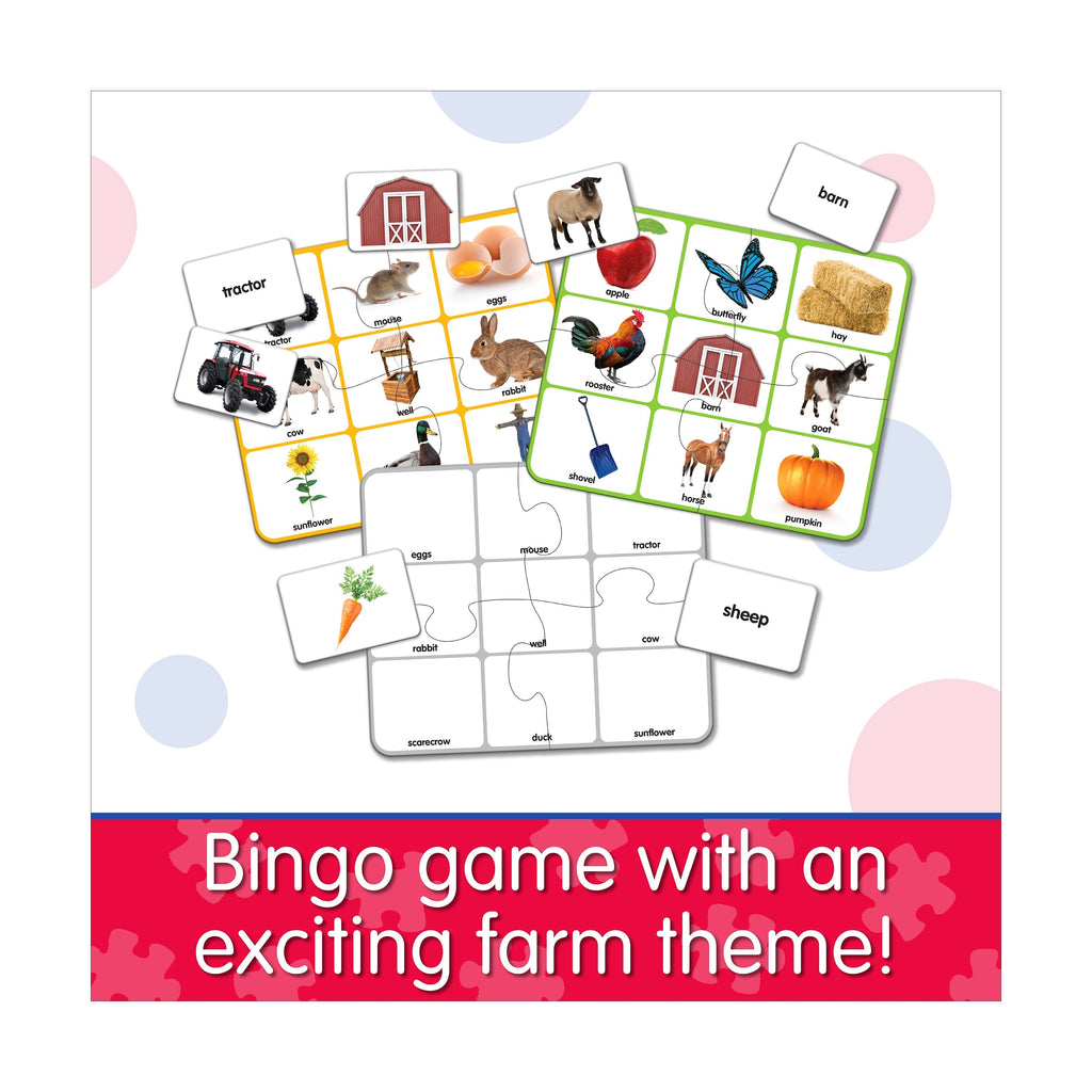 Match It! Farm Bingo Educational Board Game