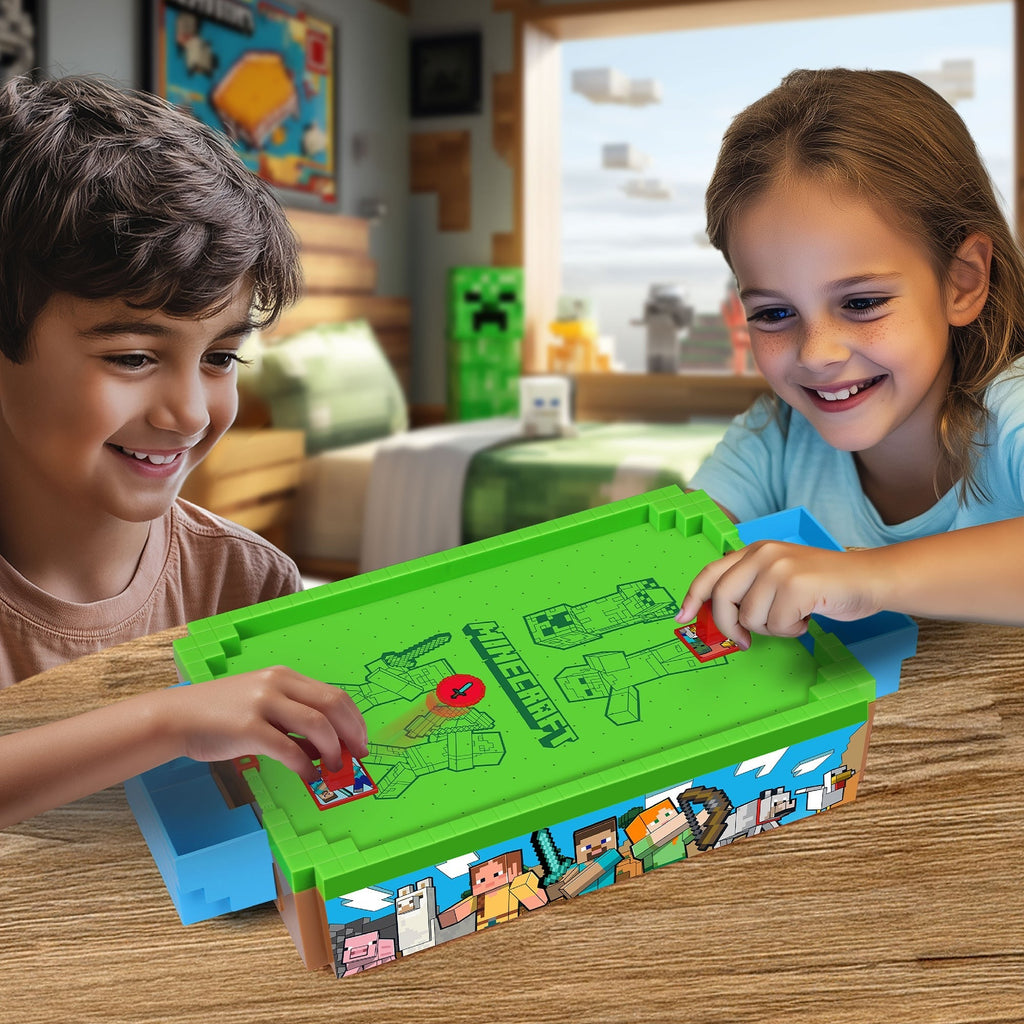 Minecraft Arcade Mini Air Hockey Overworld Edition 14-Inch Tabletop Game