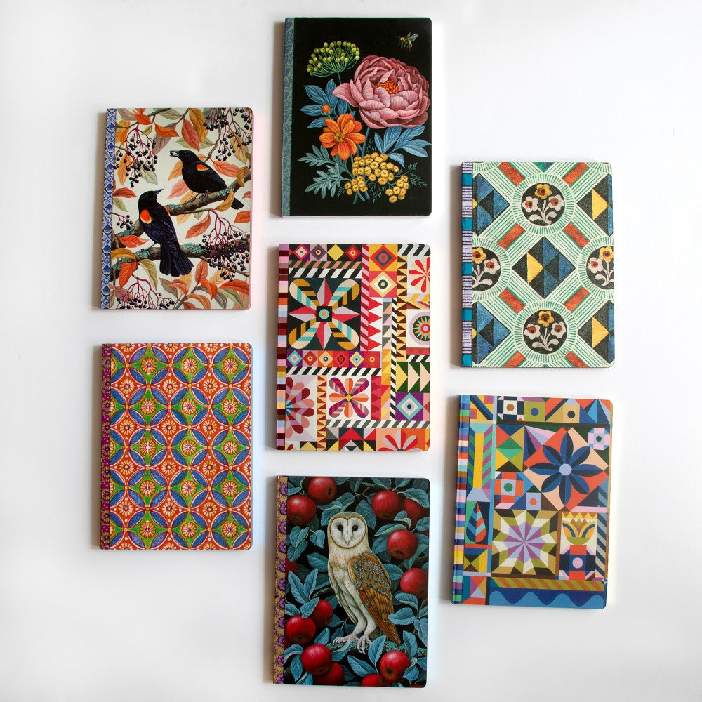 eeBoo Piece & Love Autumn Blackbirds Gilded Journal - Hardcover Diary