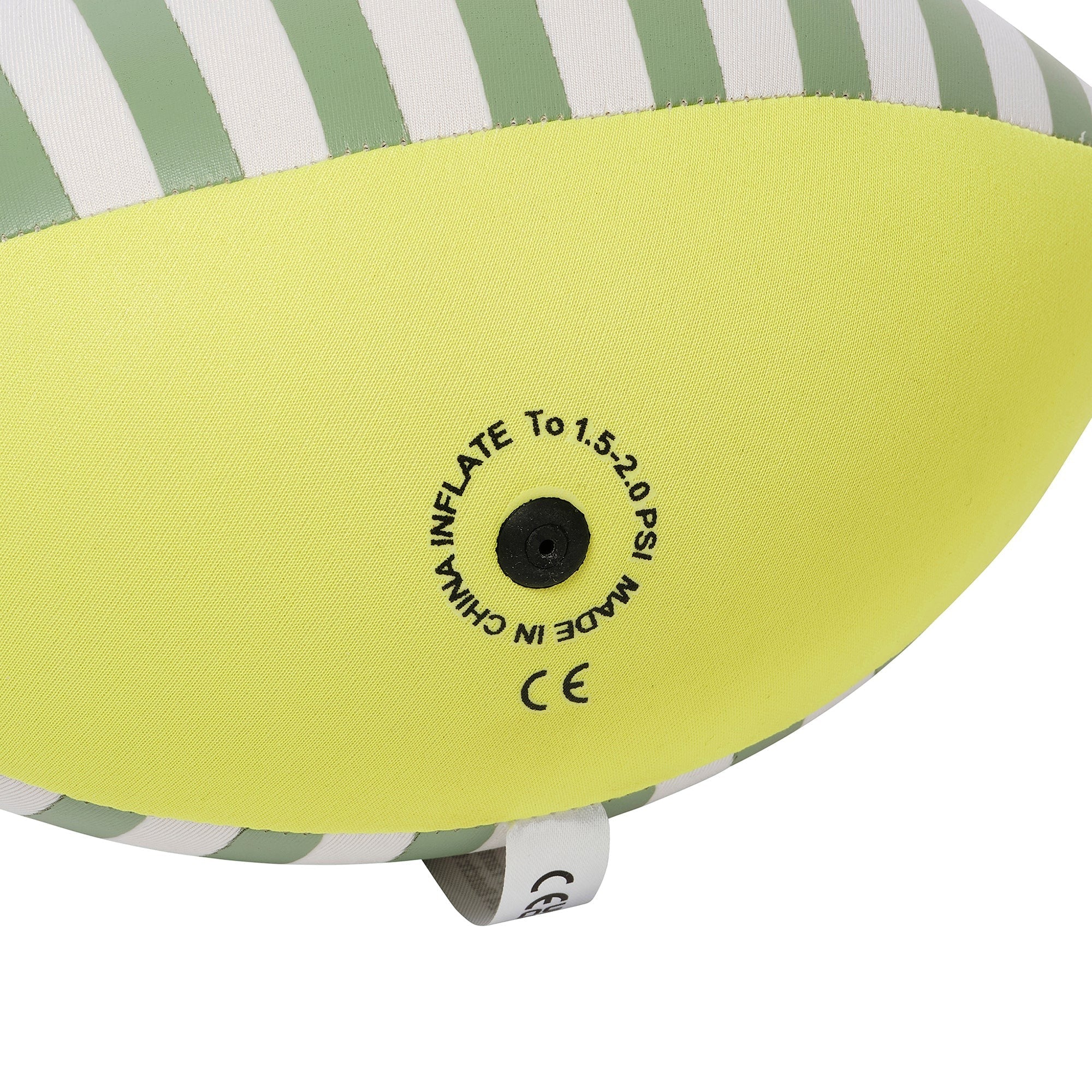 Sunnylife 9" Neoprene Football - Citrus Stripe Inflatable Pool Toy