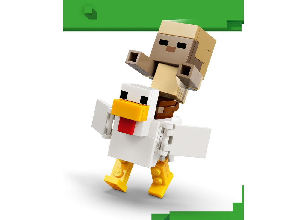 LEGO Minecraft Chicken Jockey Desert Attack 428-Piece Building Set