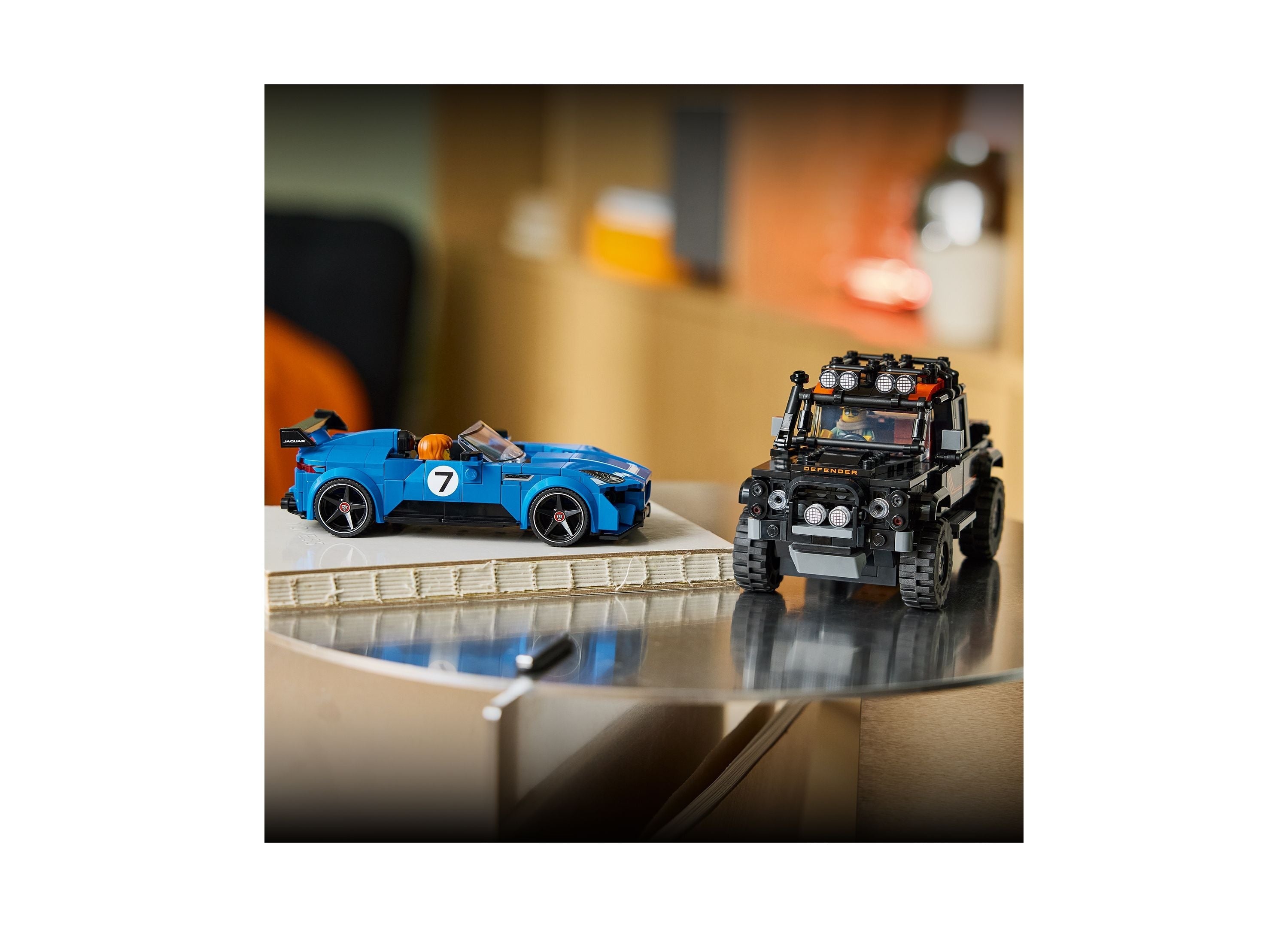 LEGO Speed Champions Jaguar Project 7 And Land Rover Defender 740-Piece Building Set
