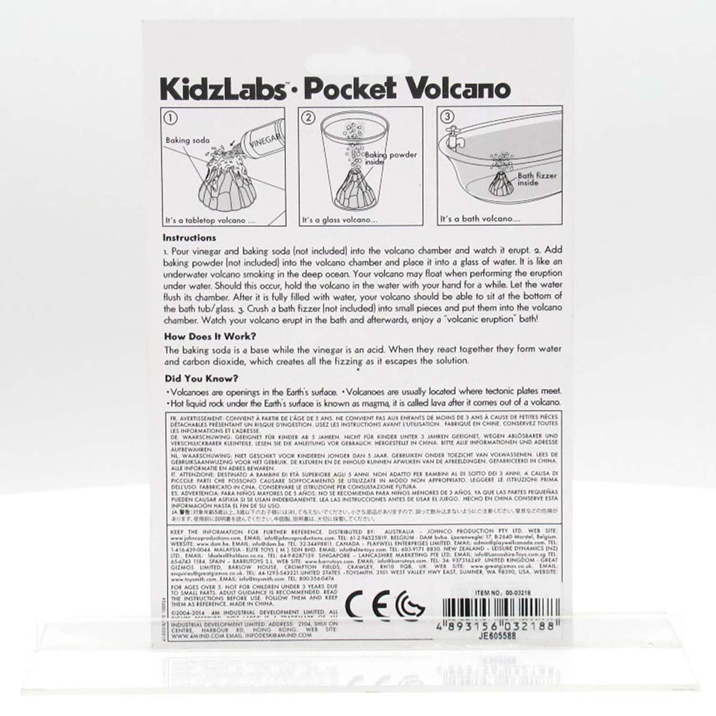 KidzLabs Pocket Volcano Eruption Science Kit