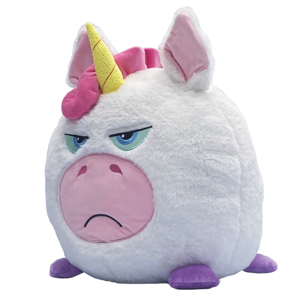 Hangry Petz Luna Unicorn 12 inch Talking Plush - White-Pink-Purple