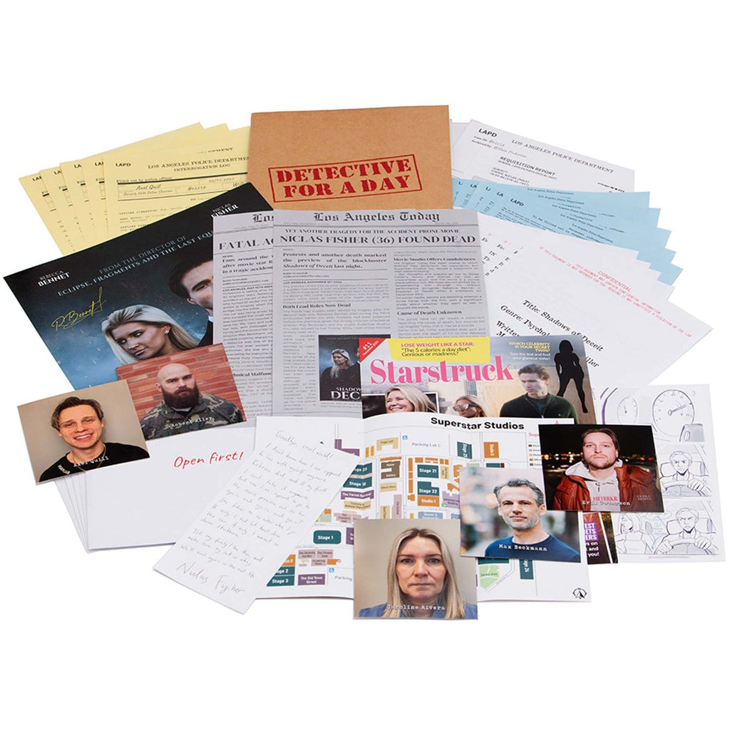 Detective For A Day: The Hollywood Murder Interactive Crime Party Game