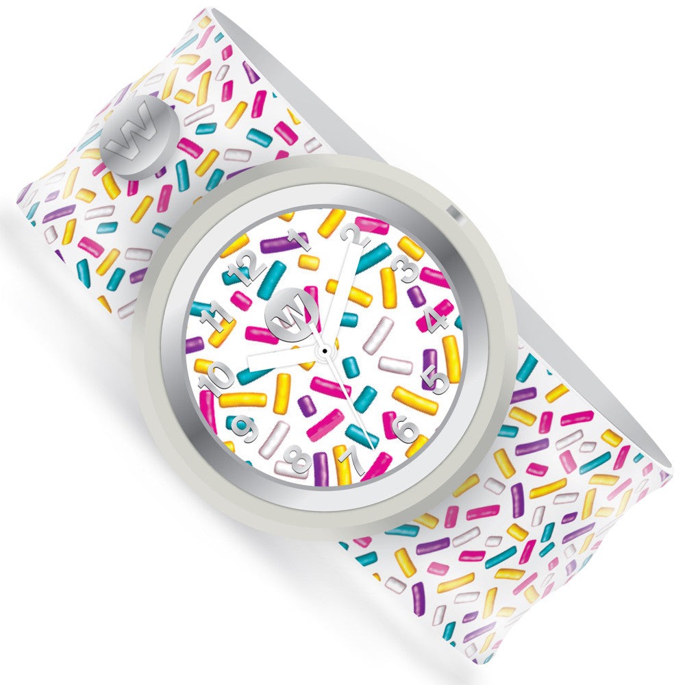 Watchitude Slap Watch Sprinkles Kids' Water-Resistant Watch With Removable Face