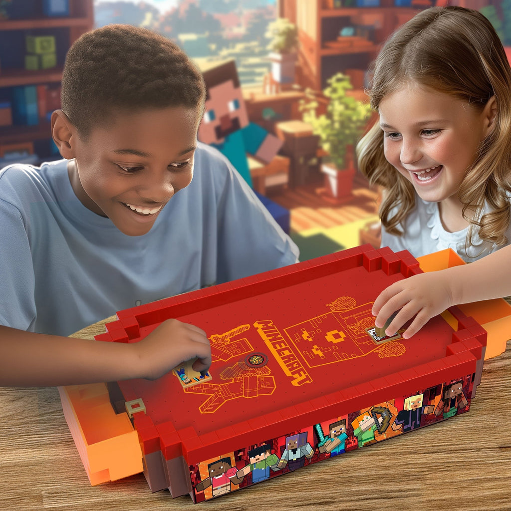 Minecraft Arcade Nether 17-Inch Tabletop Air Hockey Game