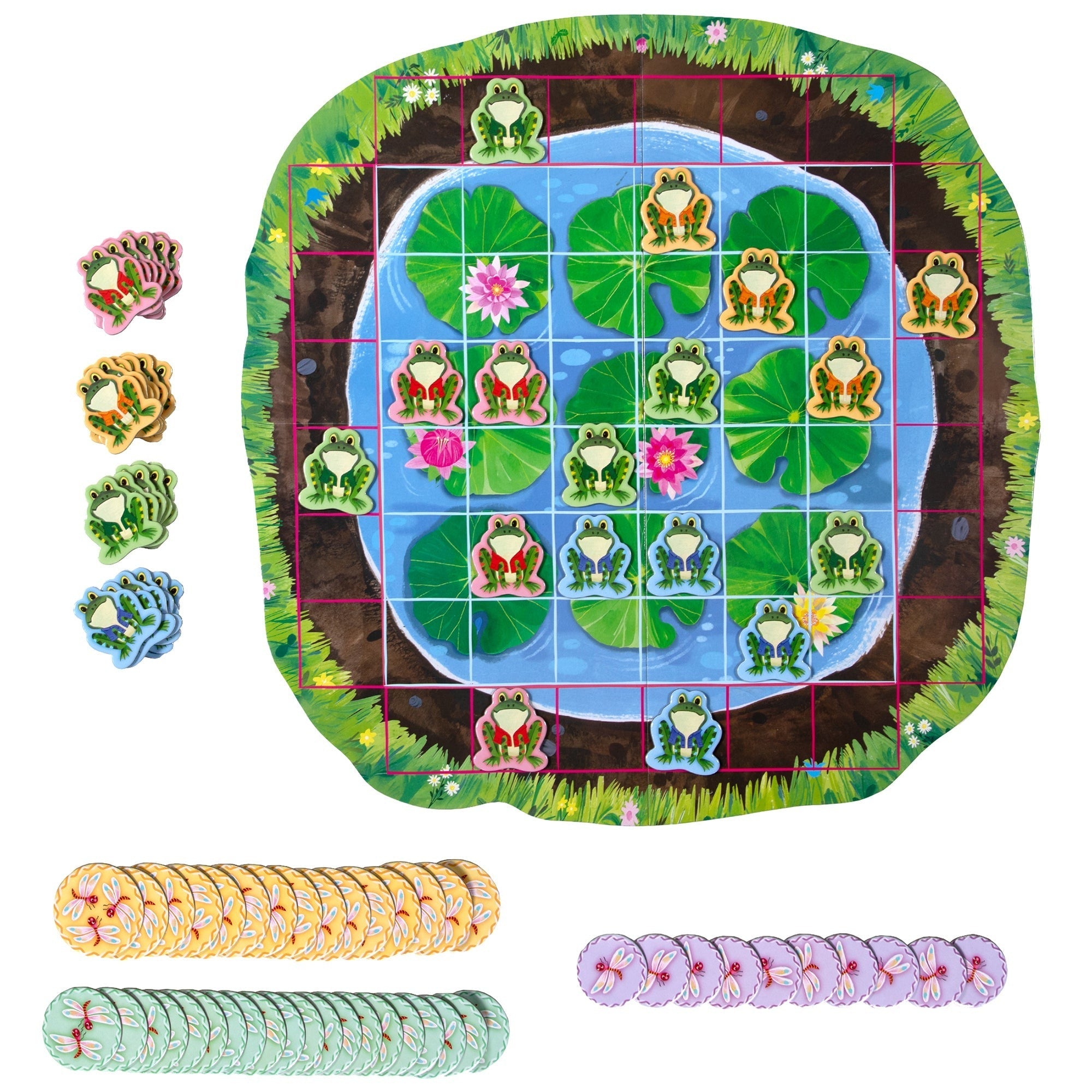 Frog Hopkins Board Game: Strategic Leap & Collect Fun