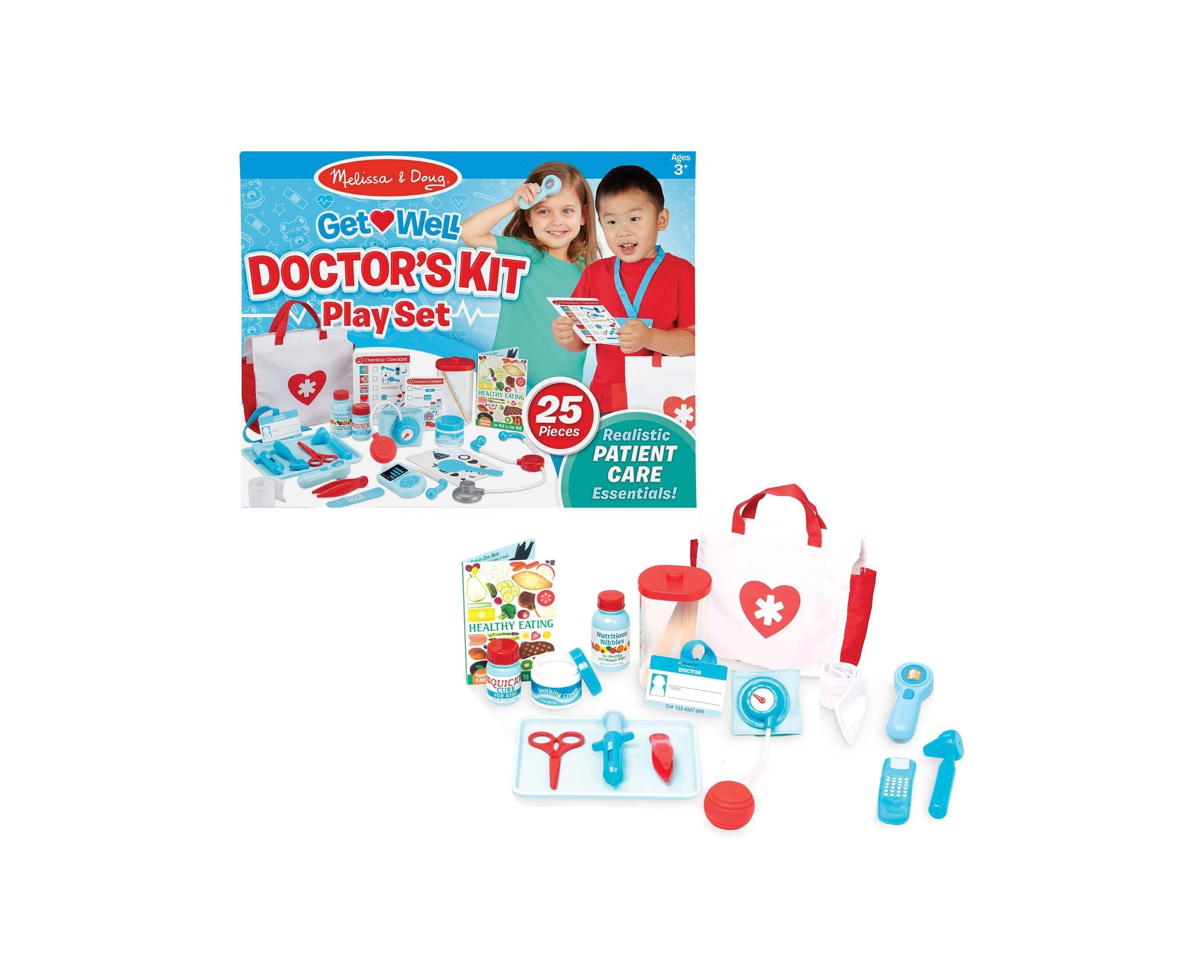 Melissa & Doug 25-Piece Get Well Doctor’s Kit Play Set