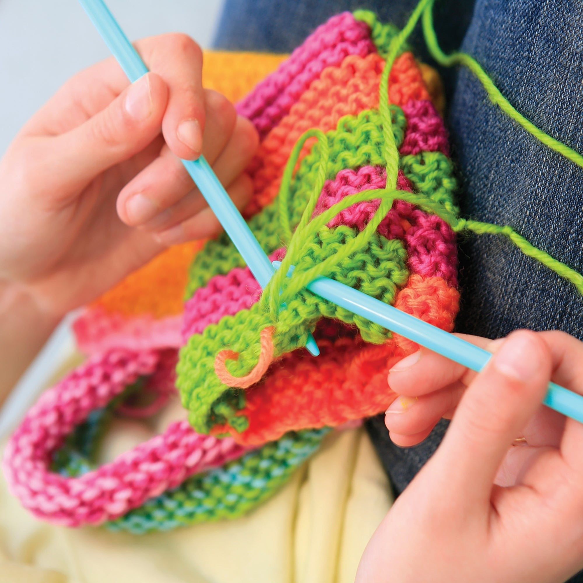 4M Easy To Do Knitting Kit With Yarn And Needles