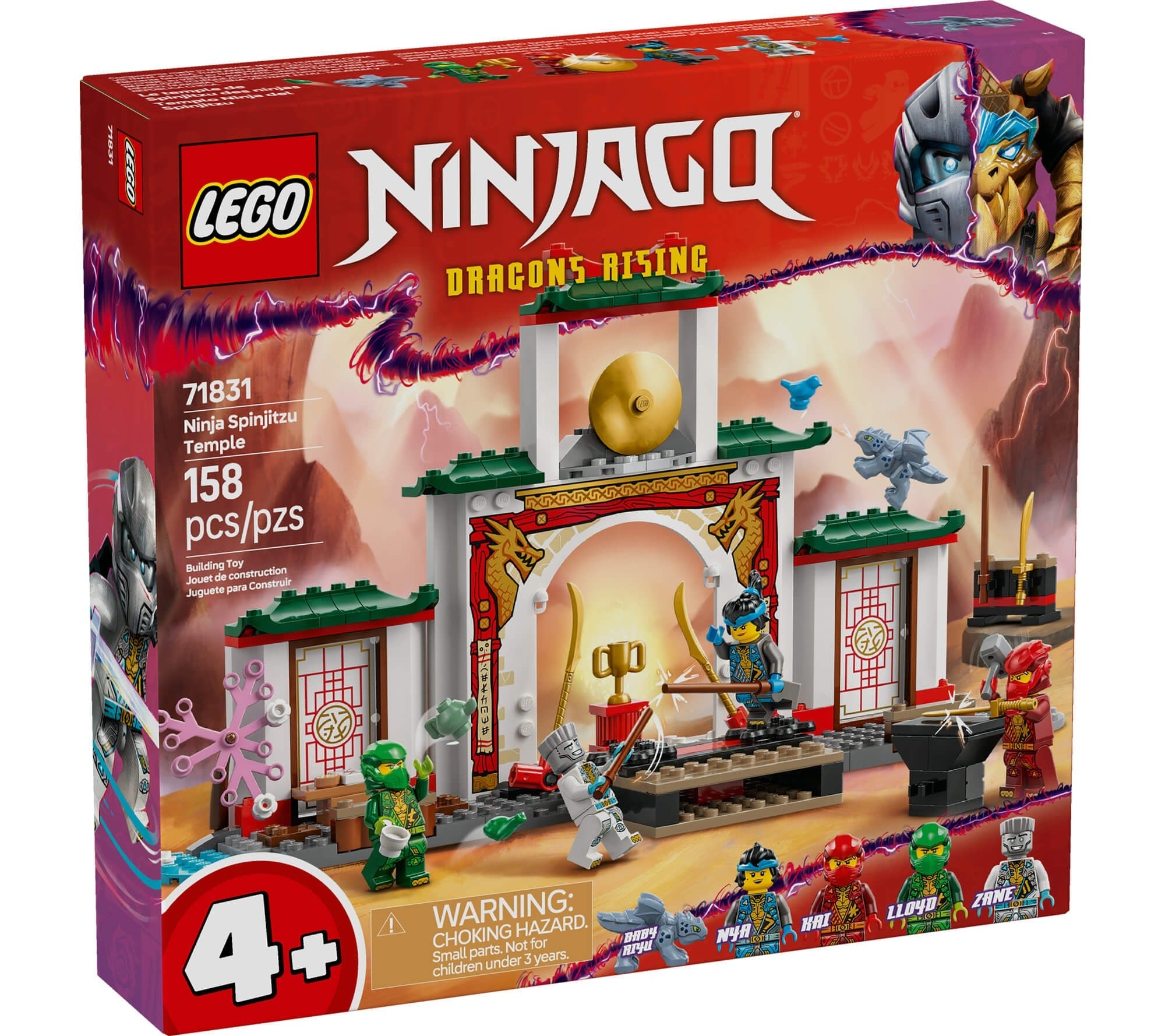LEGO NINJAGO Ninja Spinjitzu Temple 158-Piece Building Set - 71831