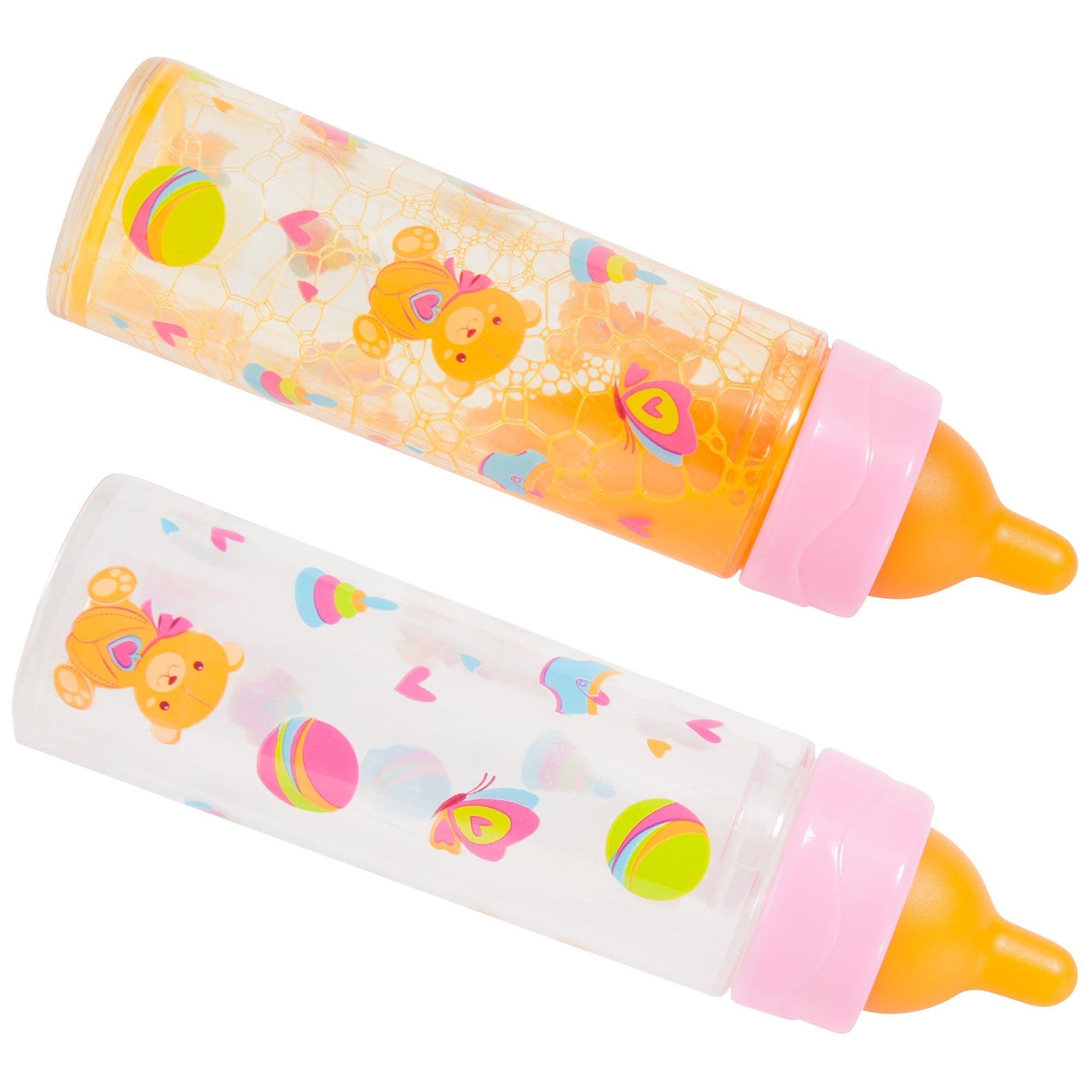 Bayer Design Magic Bottle Set for Dolls, 2-Pack Feeding Accessories, 10mo+