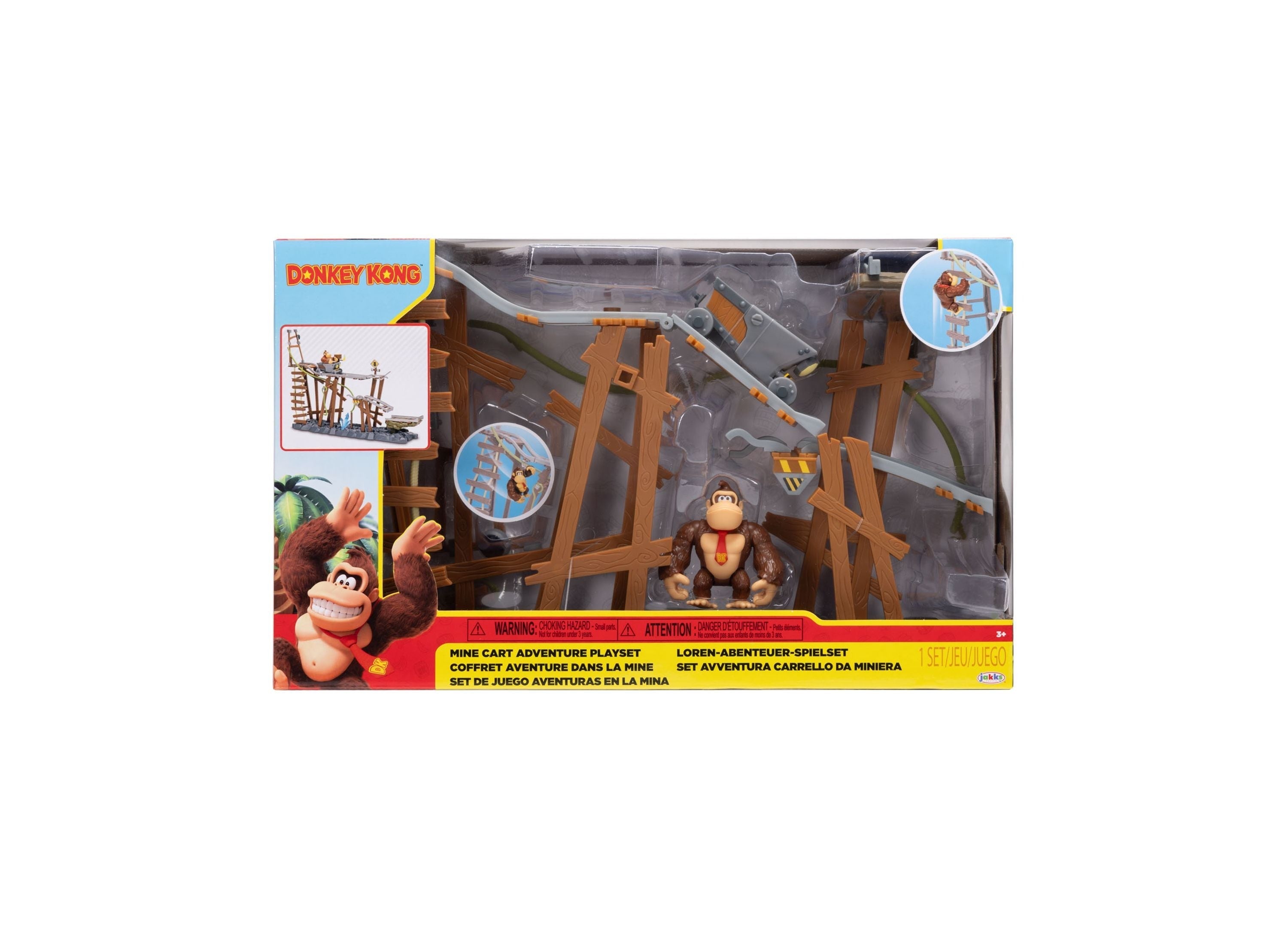 Super Mario Donkey Kong Mine Cart Adventure 2-Piece Playset