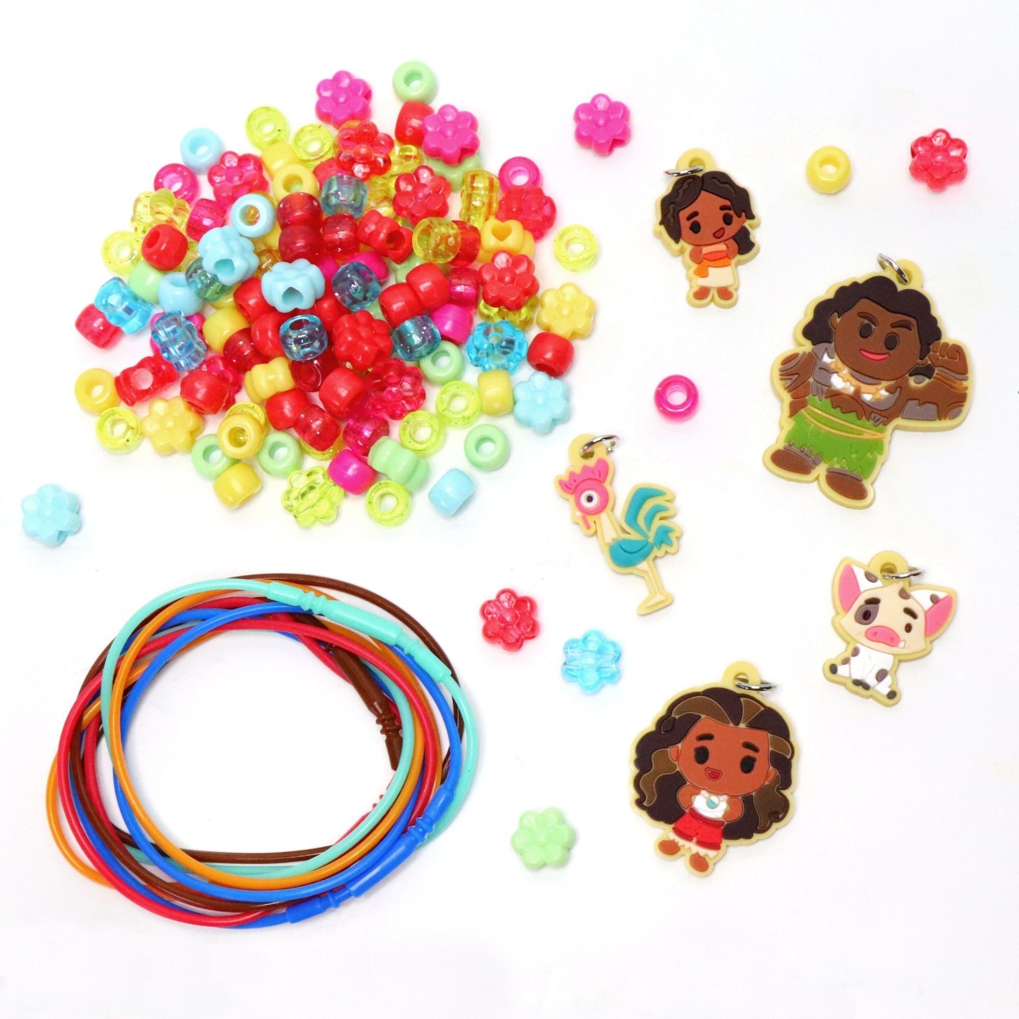 Disney Moana 2 Necklace Activity Set With 5 Charms And 150 Beads