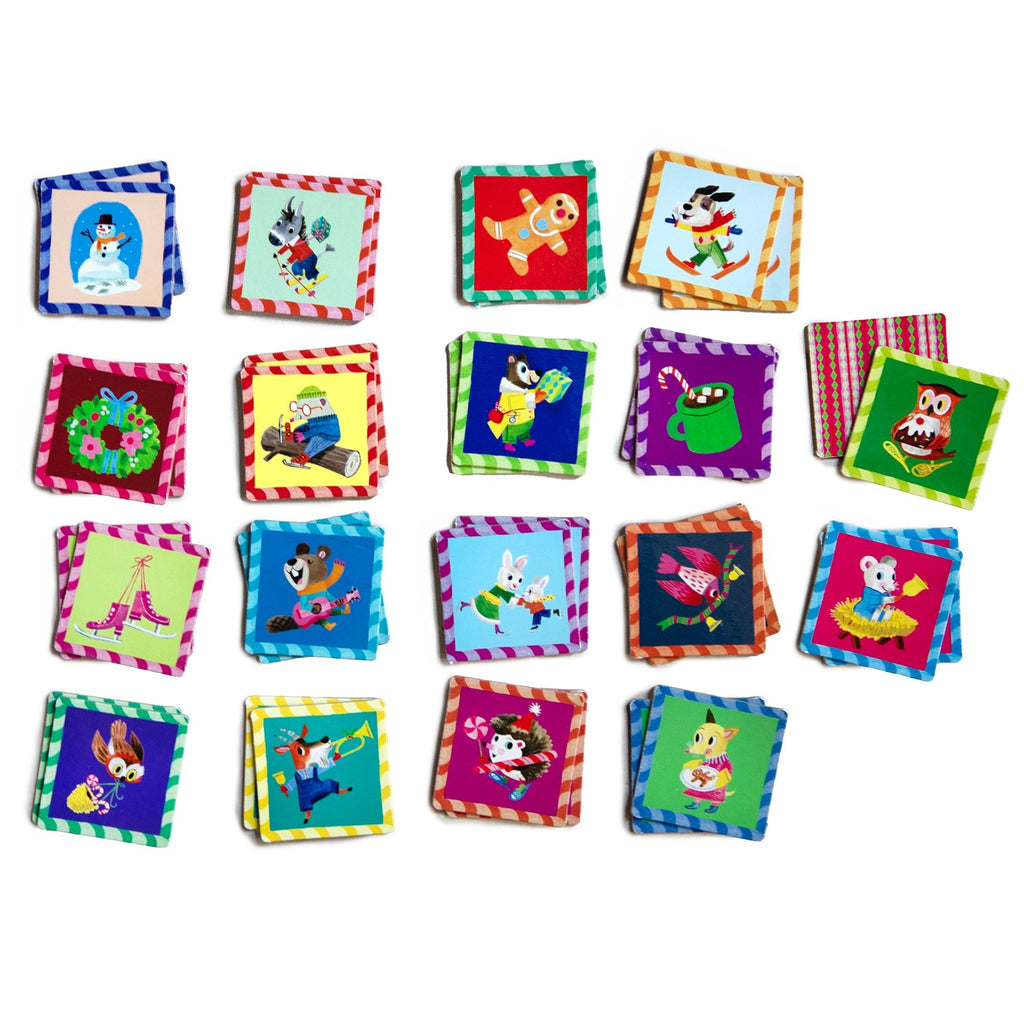eeBoo Woodland Holiday Memory & Matching Game