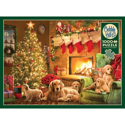 Cobble Hill Cozy Fireplace Christmas Jigsaw Puzzle - 1000 pc