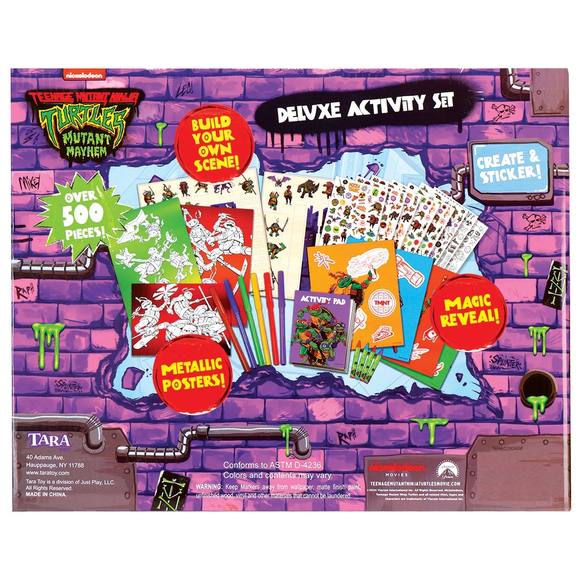 TMNT Mutant Mayhem Deluxe Activity Set With Over 500 Pieces