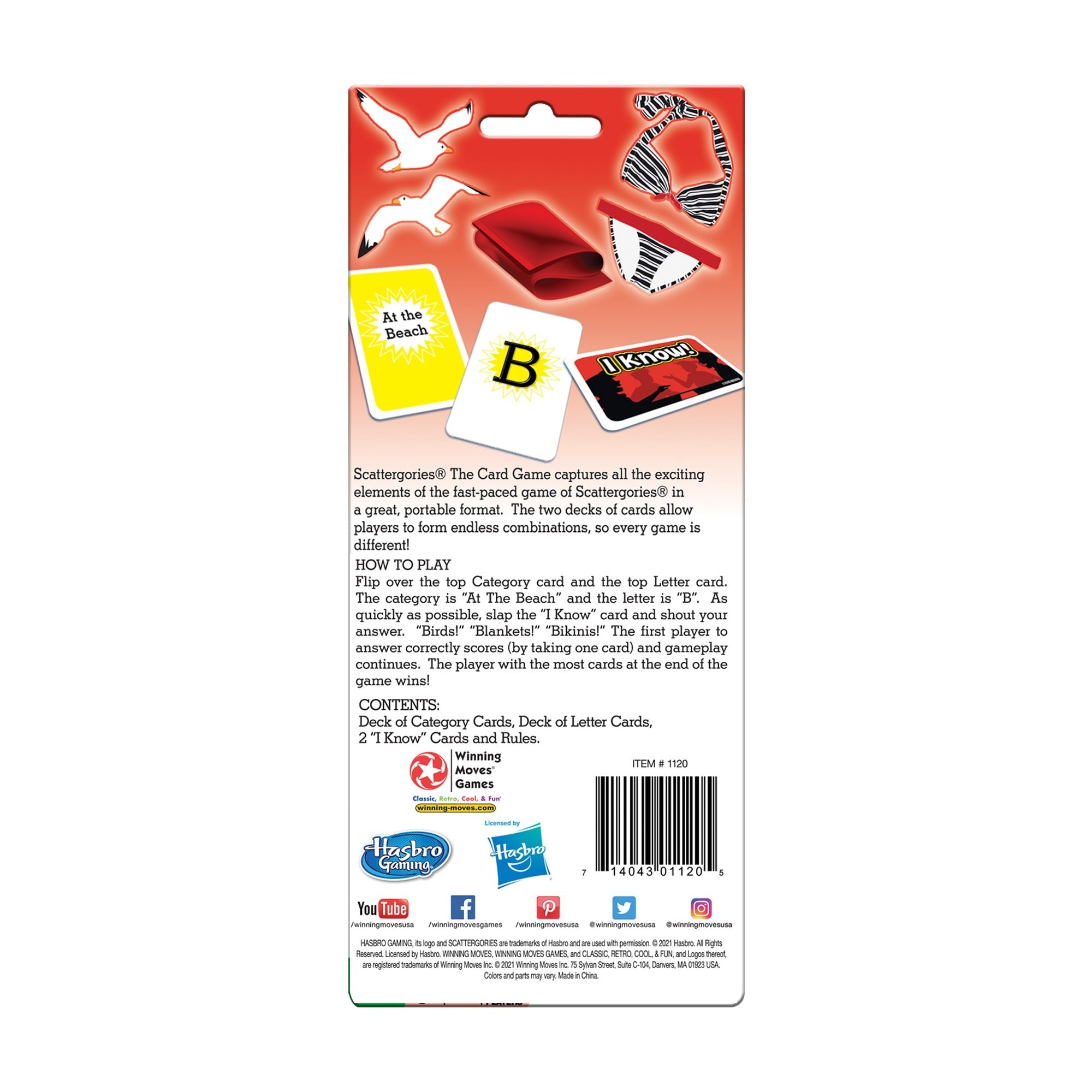 Scattergories Portable Slap-Jack Inspired Card Game