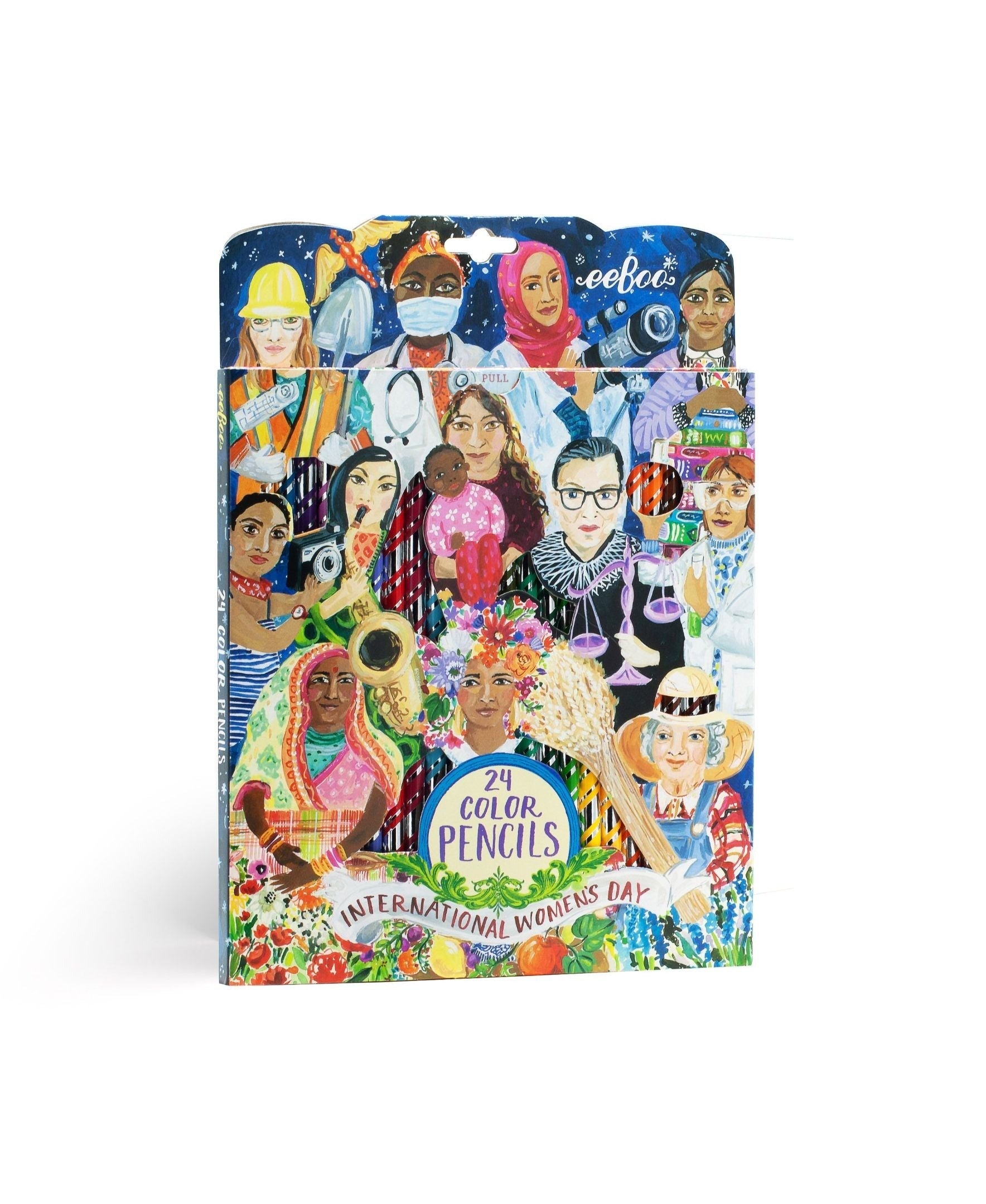 International Women's Day 24-Piece Premium Colored Pencils Set - Artist Quality