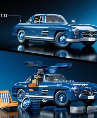 Mattel Brick Shop Hot Wheels Mercedes-Benz 300 SL Collector's Edition Building Set - 1600 Pieces