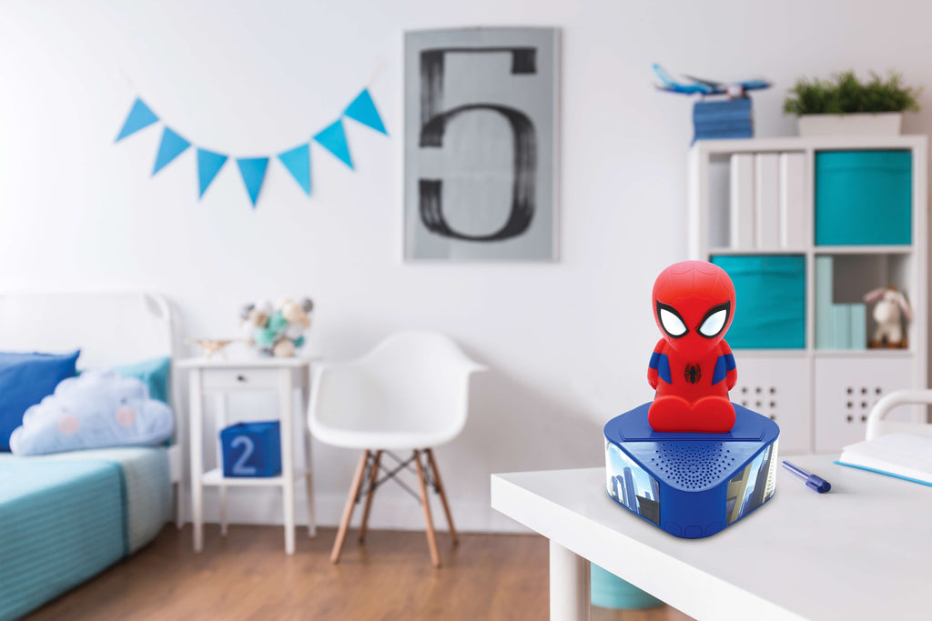 Marvel Spider-Man Illuminating Bluetooth Speaker - Light-Up Eyes - Red
