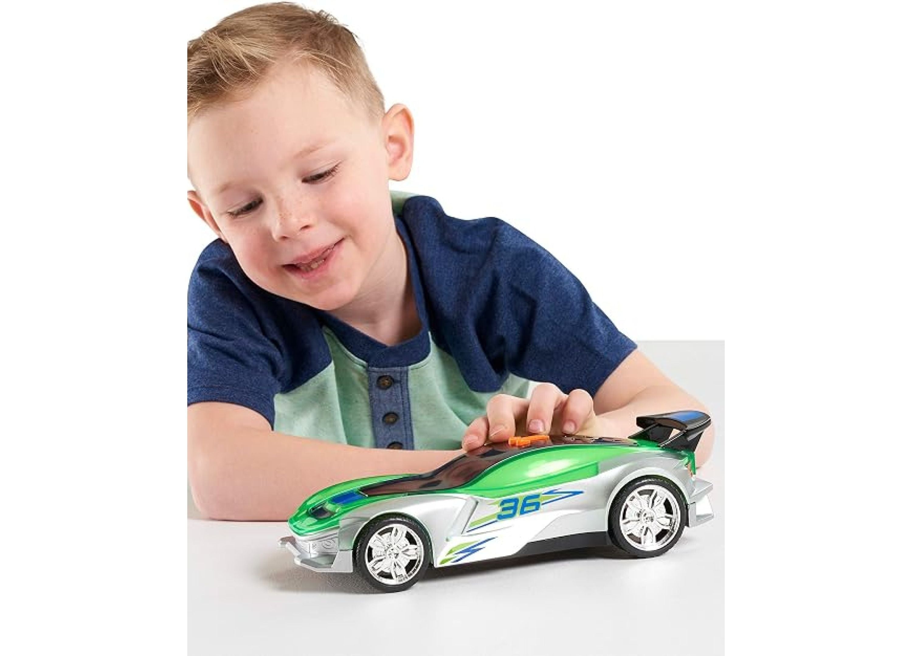 Hot Wheels 10-Inch Color Crashers Gazella R Motorized Race Car