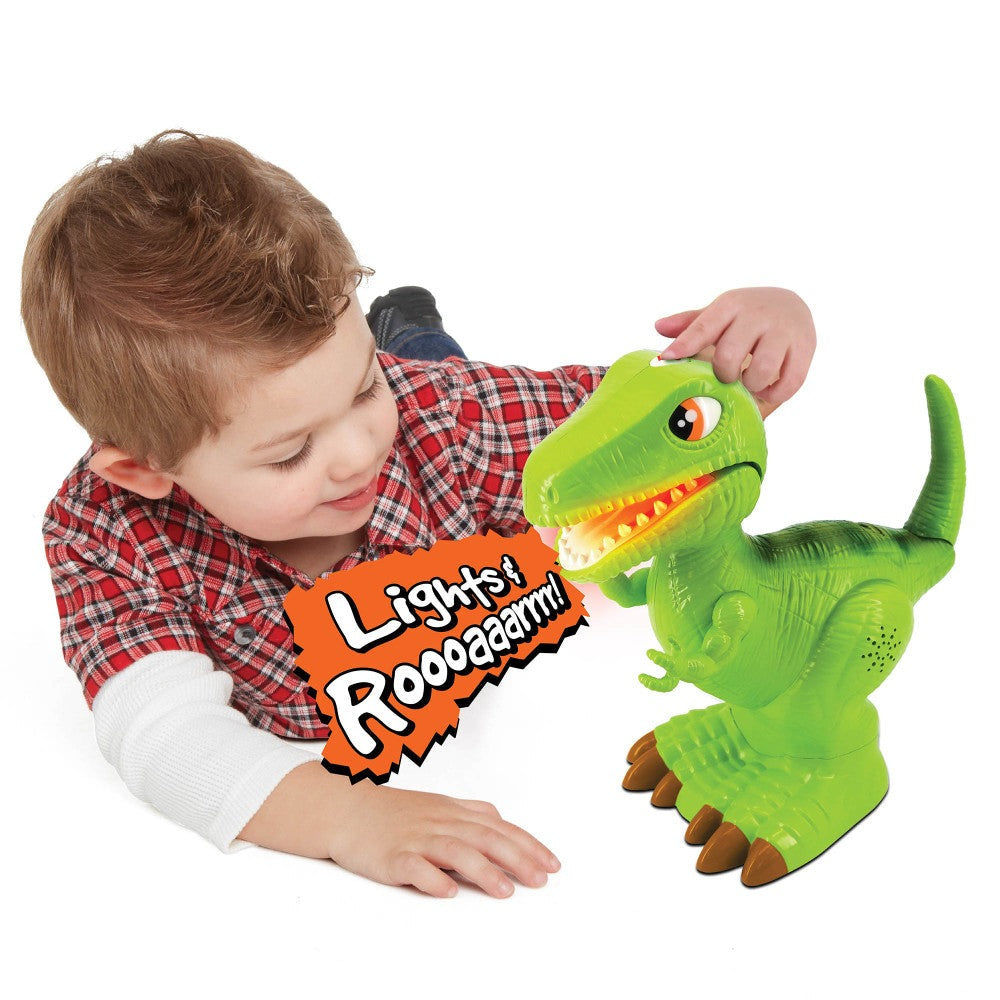Kiddieland Light N' Sound Roar N' Go T-Rex Dinosaur Toy