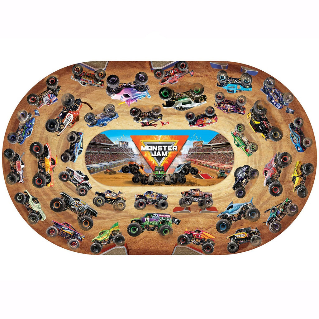 Monster Jam Giant Floor Puzzle - 74 Pieces For Kids Ages 4+