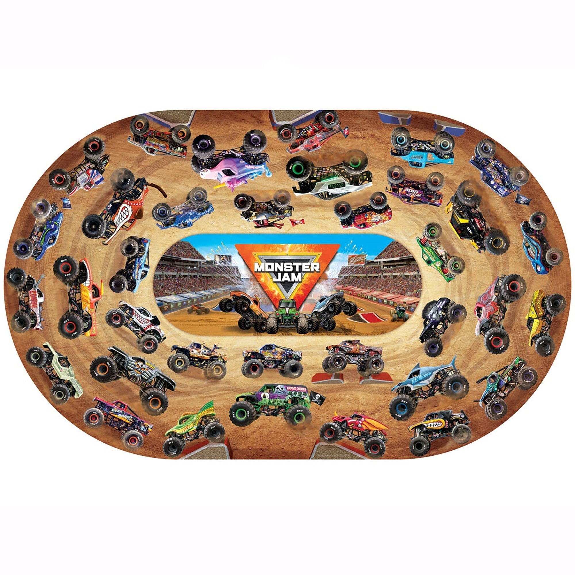 Monster Jam Giant Floor Puzzle - 74 Pieces For Kids Ages 4+