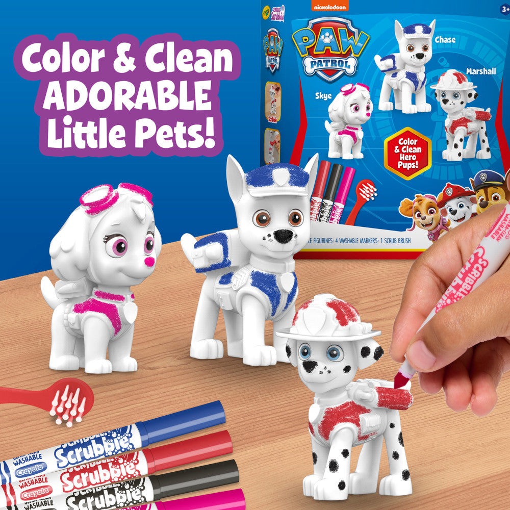 Crayola Scribble Scrubbie Paw Patrol Toy Set - 3 Count