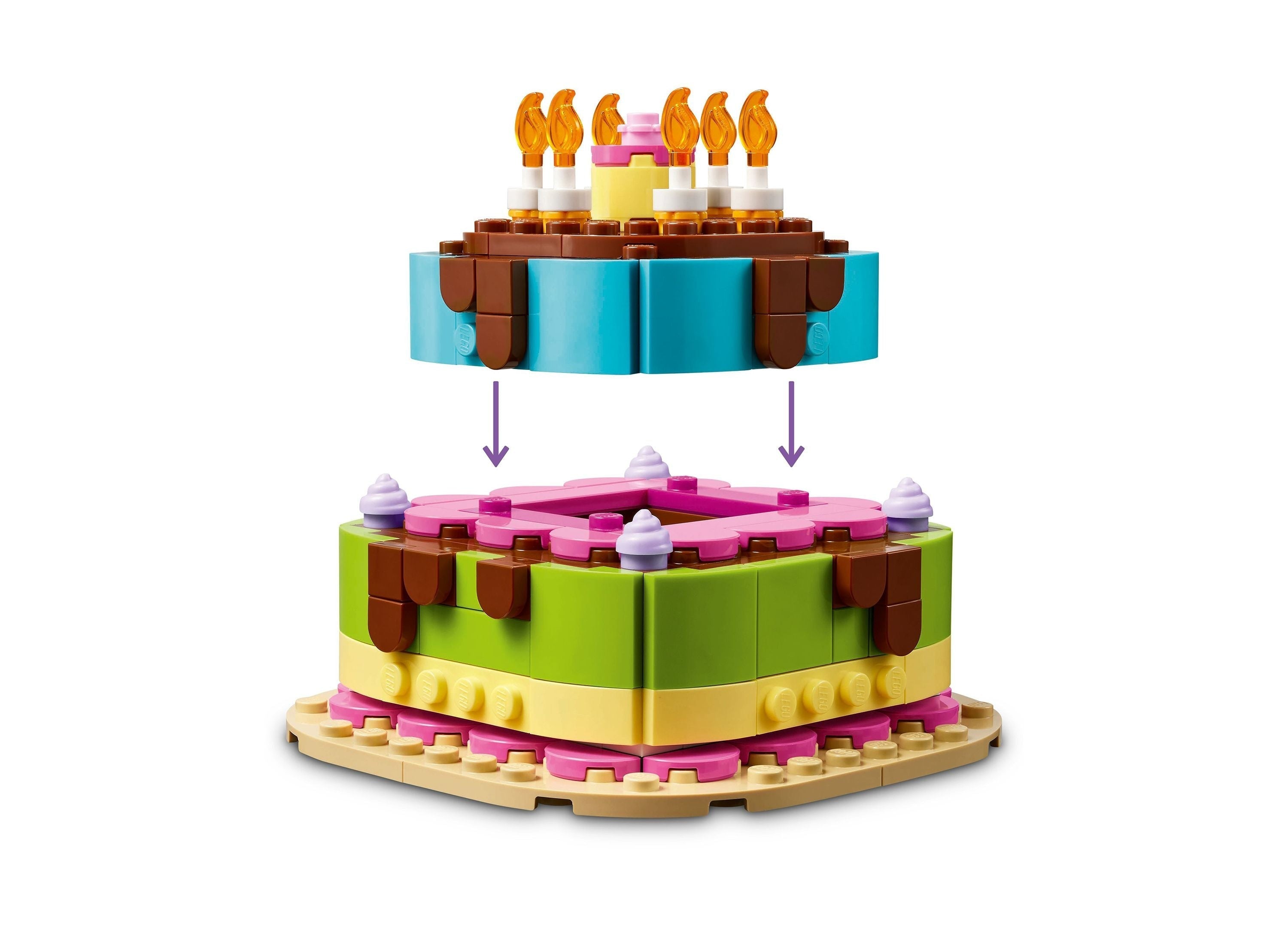 LEGO Birthday Party Cake Building Set 219 Pieces