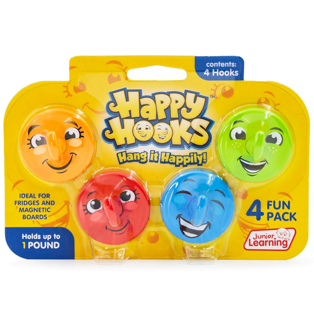 Happy Hooks Strong Magnetic Hooks With Smiley Faces