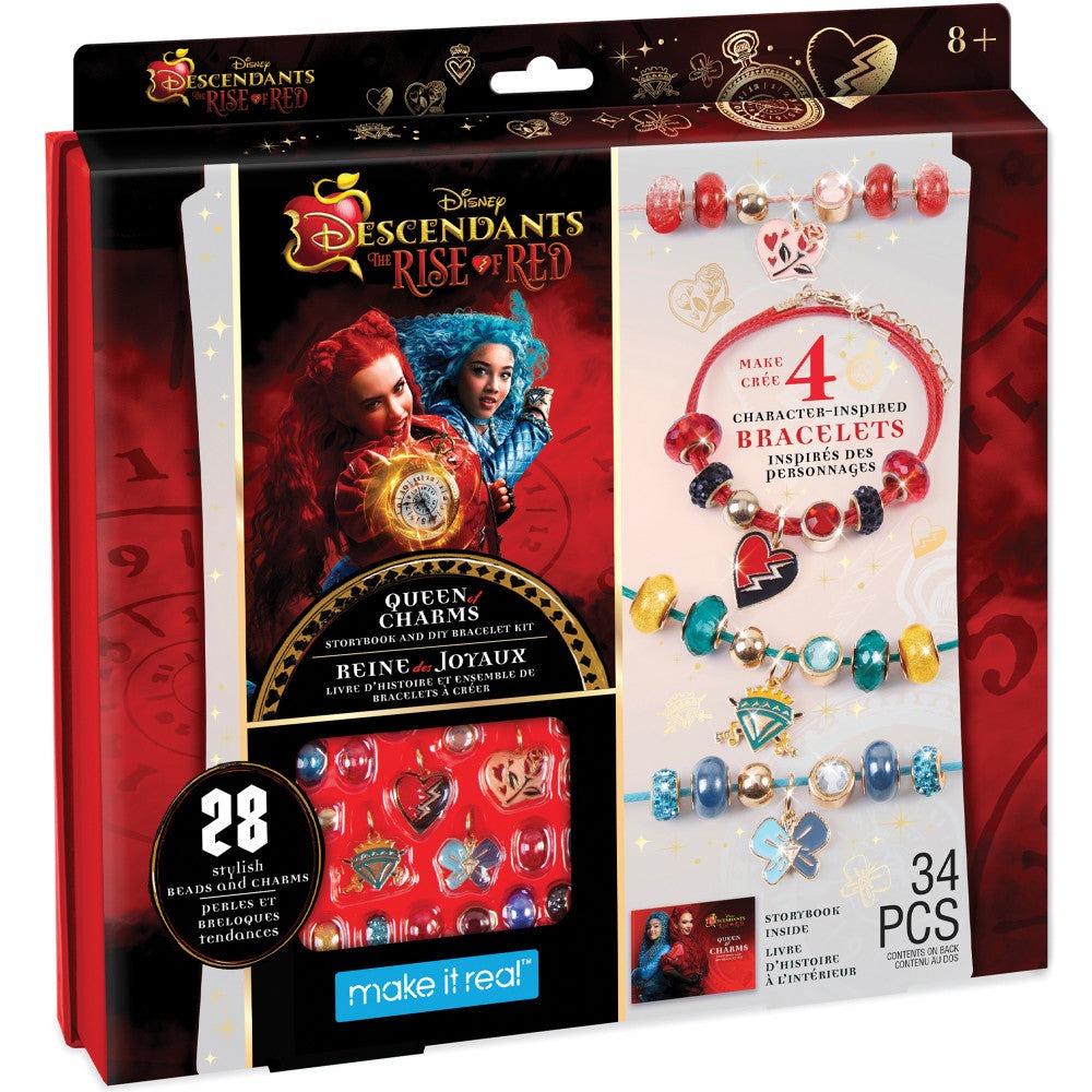 Make It Real Descendants 4 Rise Of Red Queen of Charms DIY Jewelry Kit - 34pc