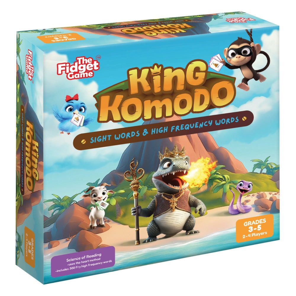 The Fidget Game King Komodo Educational Sight Word Adventure