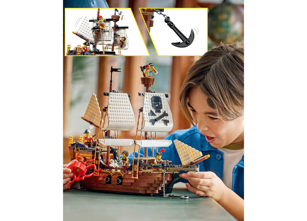LEGO Creator 3-in-1 Iconic Pirate Ship 1,074-Piece Building Set