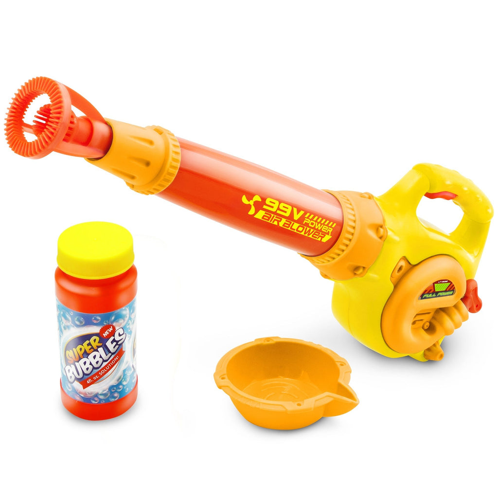 Air Bubbler Battery-Operated Bubble Blower With Interchangeable Wands