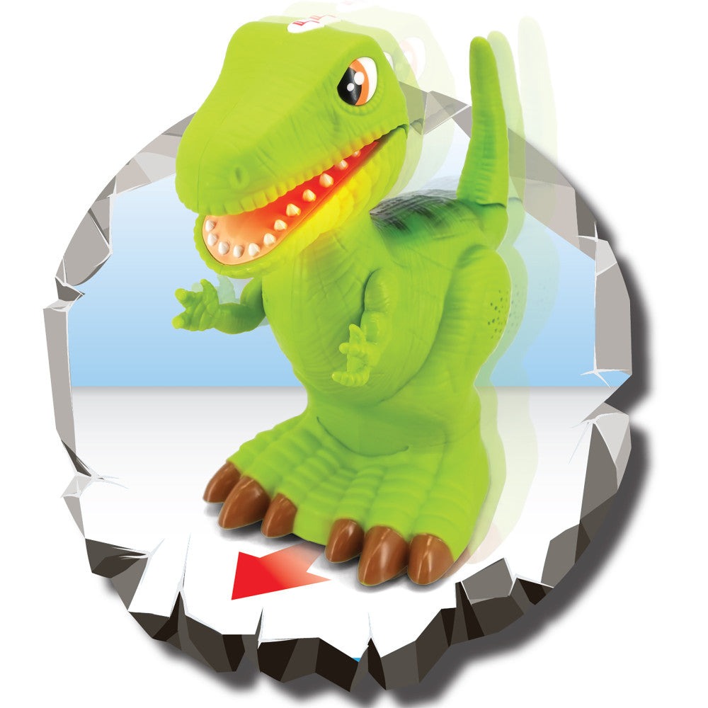 Kiddieland Light N' Sound Roar N' Go T-Rex Dinosaur Toy