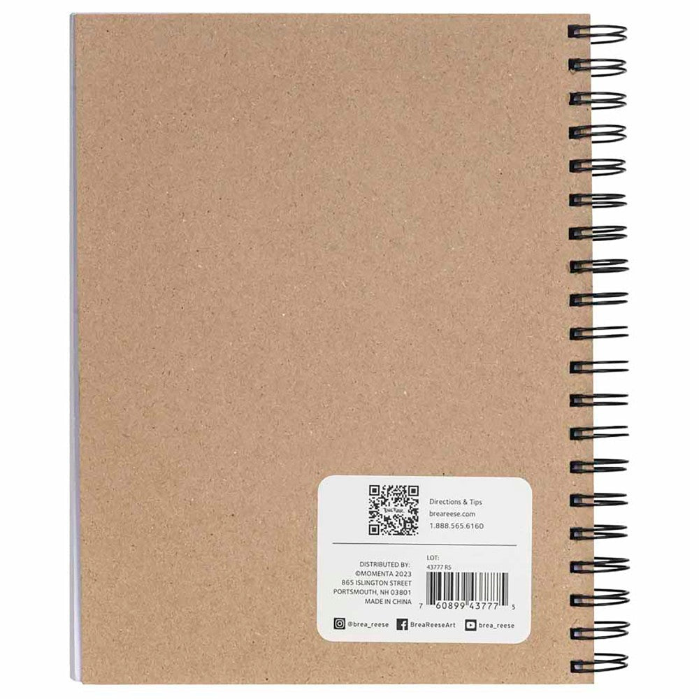 Brea Reese Mixed Media Paper Pad, 60 Sheets, 7x10 Inches, 98 lb - Acid-Free