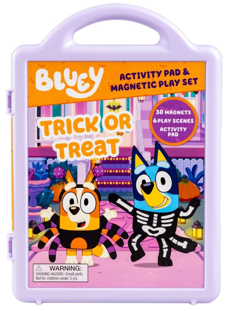 Bluey Trick or Treat Halloween Coloring Set with Magnets