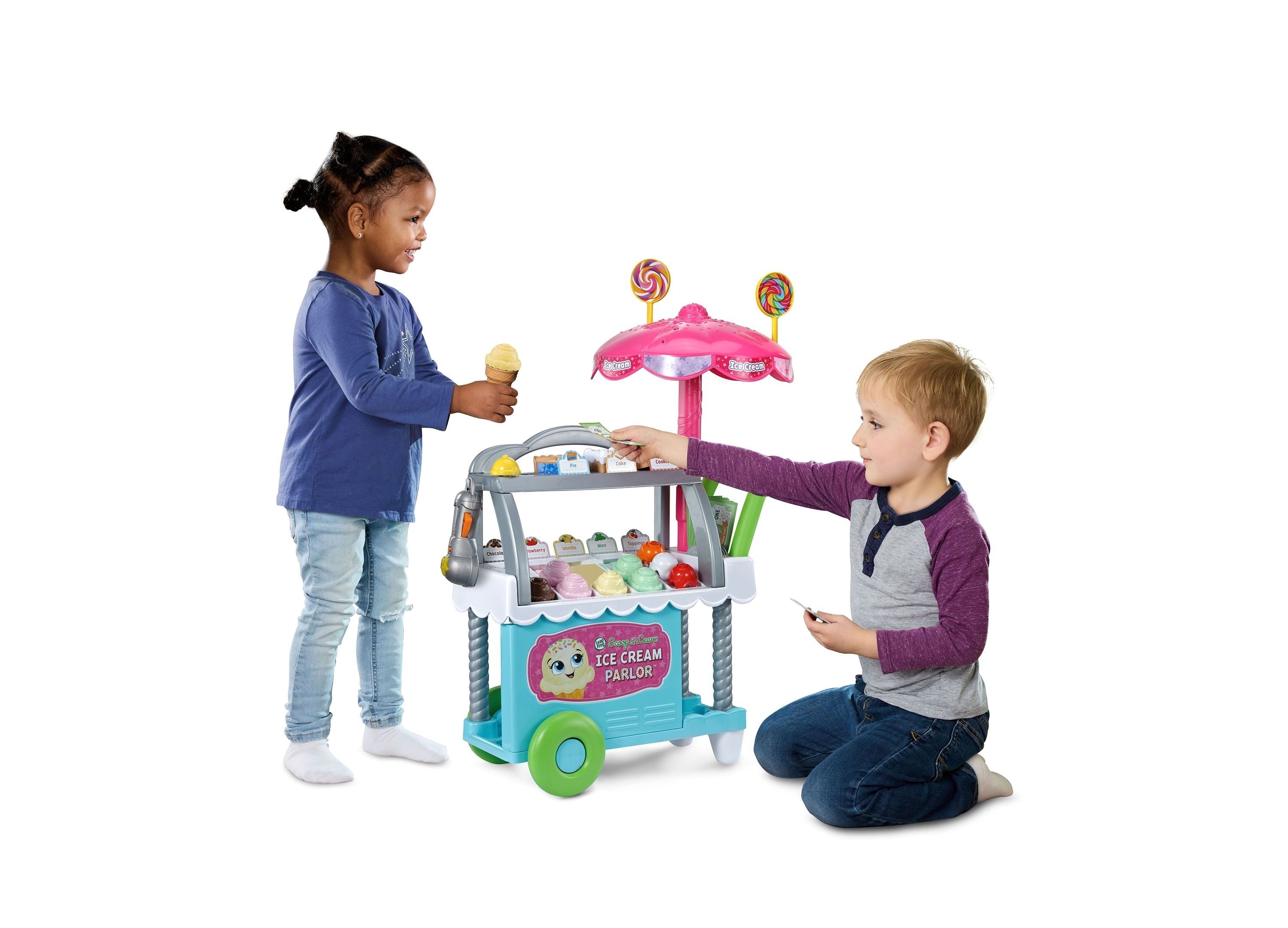 LeapFrog Scoop & Learn Ice Cream Cart 50+ Pieces Role-Play Learning Set