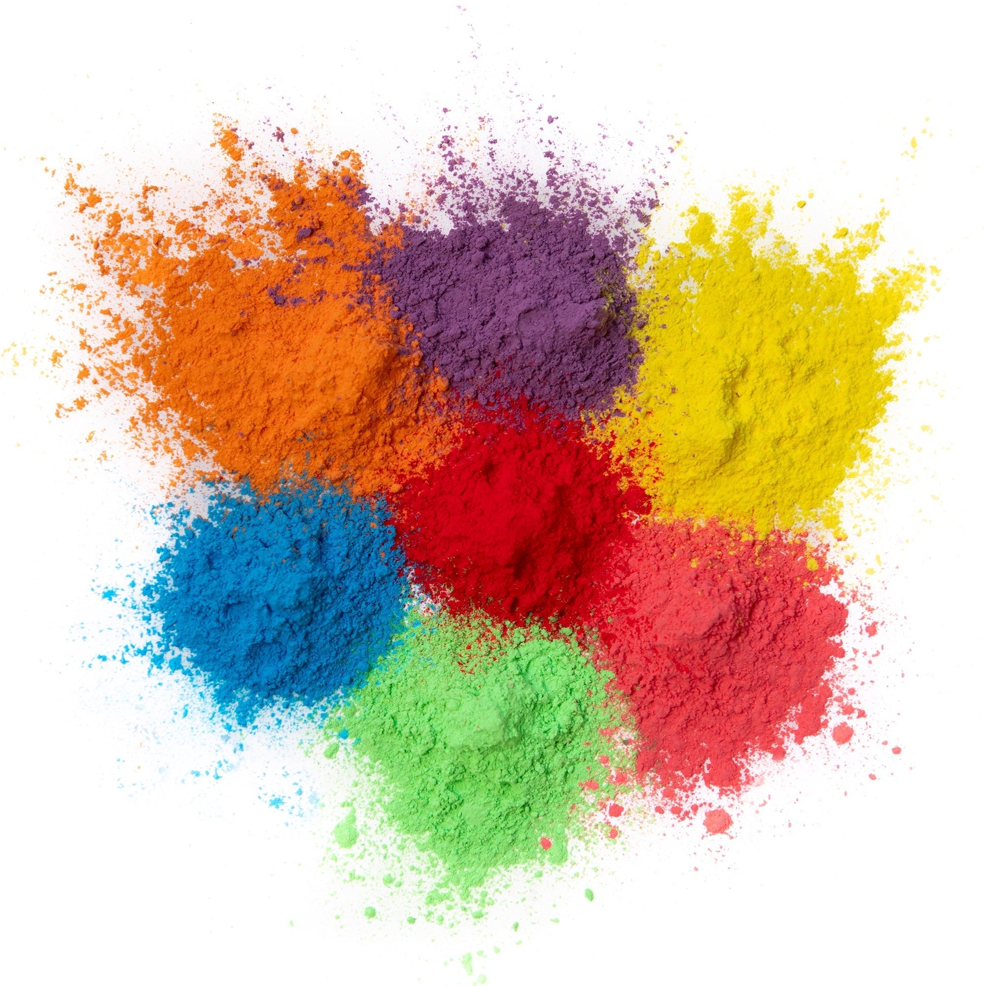 Kulture Khazana Holi Color Powder 7-Pack - All Natural Non-Toxic Festival Celebration