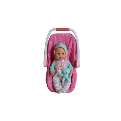 Gi-Go Toys 16 Inch Baby Doll with Plush Bear and Carrier Seat